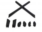 Galaxy Replacement Nose Pads & Earsocks Rubber Kits For Oakley Half Jacket And Half Jacket XLJ Black Color